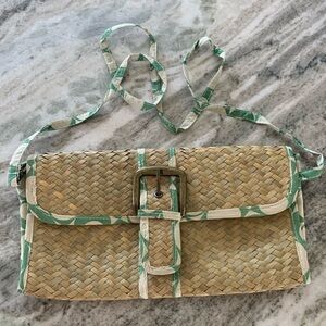 Rattan clutch/crossbody
